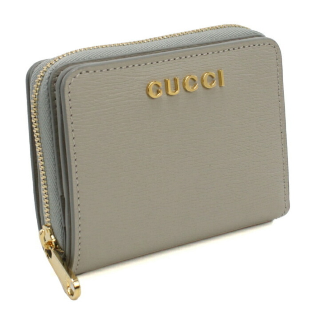 Gucci Script Bilfold Wallet Gray - image 1